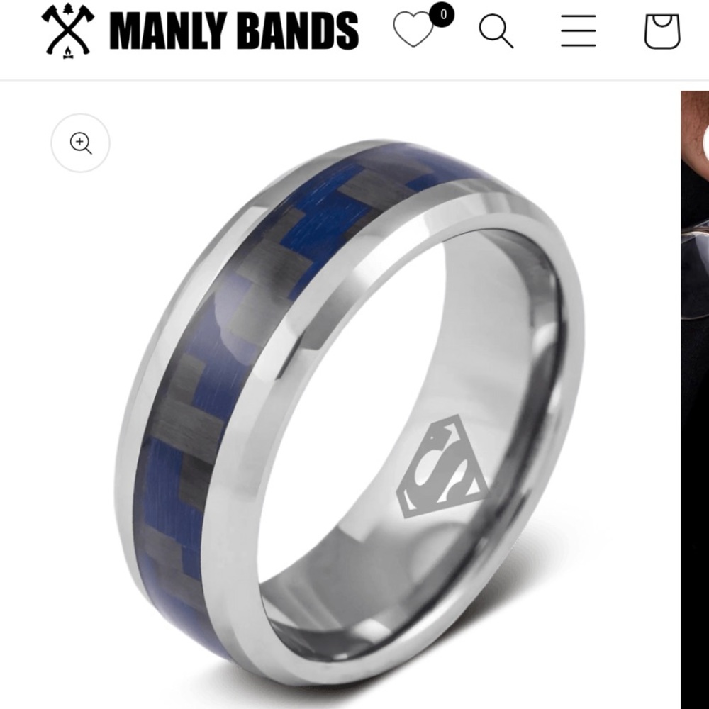 Manly Bands “The Clark Kent” Ring